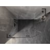 Mexen Lunar L semi-circular hinged shower enclosure left 80 x 70 cm, transparent, gun gray brushed - 833L-080L-070P-66-00