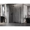 Mexen Lunar L Semi-Circular Shower Enclosure Left-Hinged 100 x 70 cm, Transparent, Gun Metal - 833L-100L-070P-95-00