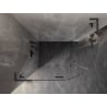 Mexen Lunar L Semi-Circular Shower Enclosure Left-Hinged 100 x 70 cm, Transparent, Gun Metal - 833L-100L-070P-95-00