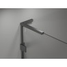 Mexen Lunar L left-hinged semicircular shower enclosure 100 x 90 cm, transparent, gun metal - 833L-100L-090P-95-00