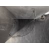 Mexen Lunar L semicircular shower cabin, swing 70 x 70 cm, transparent, brushed nickel - 833L-070L-070P-97-00