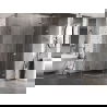 Mexen Lunar L semi-circular shower cabin right hinged 80 x 70 cm, transparent, chrome - 833L-080P-070L-01-00