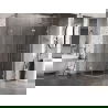 Mexen Lunar L semicircular shower enclosure right hinged 100 x 70 cm, transparent, chrome - 833L-100P-070L-01-00