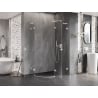Mexen Lunar L Shower Cabin Semicircular Hinged Right 100 x 70 cm, Transparent, White - 833L-100P-070L-20-00