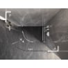 Mexen Lunar L Shower Cabin Semicircular Hinged Right 100 x 70 cm, Transparent, White - 833L-100P-070L-20-00