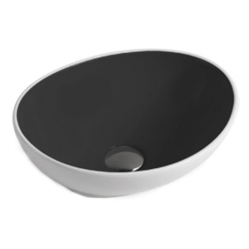 Mexen Elza countertop washbasin 40 x 33 cm, Black/White - 21014077