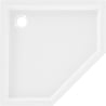 Mexen Flow+ pentagonal shower tray 80 x 80 cm, white gloss - 46P108080H