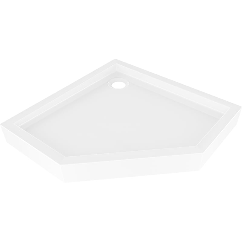 Mexen Flow+ pentagon shower tray 100 x 100 cm, white gloss - 46P101010H