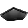 Mexen Flow+ pentagonal shower tray 80 x 80 cm, black matte - 46P708080H