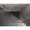 Mexen Lunar L semi-circular shower cabin right hinge 100 x 90 cm, transparent, brushed gold - 833L-100P-090L-55-00