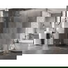 Mexen Lunar Duo swing shower cabin 90 x 80 cm, transparent, chrome - 834-090L-080P-01-00