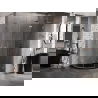 Mexen Lunar L semicircular right-hinged shower cabin 80 x 70 cm, transparent, brushed copper - 833L-080P-070L-65-00