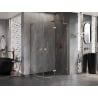 Mexen Lunar L semicircular shower enclosure right 100 x 90 cm, transparent, brushed copper - 833L-100P-090L-65-00