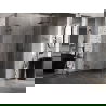 Mexen Lunar L semicircular shower cabin right hinged 100 x 70 cm, transparent, gun gray brushed - 833L-100P-070L-66-00