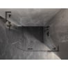 Mexen Lunar L semicircular shower cabin, right swing 100 x 80 cm, transparent, gun gray brushed - 833L-100P-080L-66-00