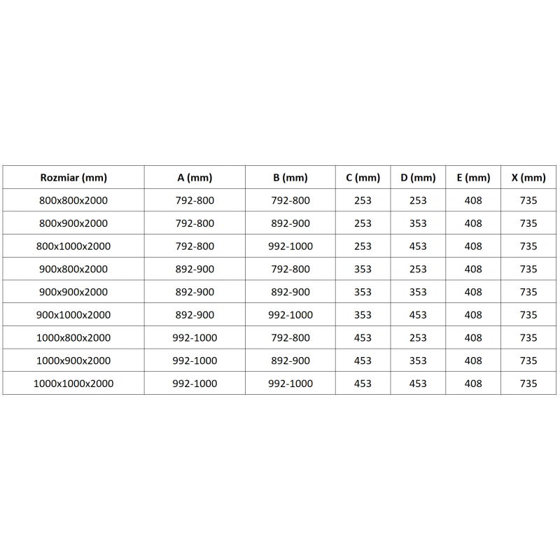 Mexen Lunar L semi-circular right-hand hinged shower enclosure 80 x 70 cm, transparent, black - 833L-080P-070L-70-00