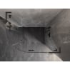 Mexen Lunar L semi-circular shower enclosure right swing 90 x 80 cm, transparent, gun metal - 833L-090P-080L-95-00