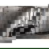 Mexen Lunar L semi-circular shower cabin right swing 100 x 70 cm, transparent, gun metal - 833L-100P-070L-95-00