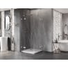 Mexen Lunar Duo pivot shower enclosure 105 x 105 cm, transparent, chrome - 834-105L-105P-01-00
