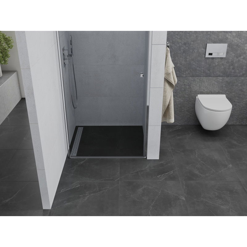 Mexen Pretoria 65 cm Hinged Shower Door, Transparent, Chrome - 852-065-000-01-00