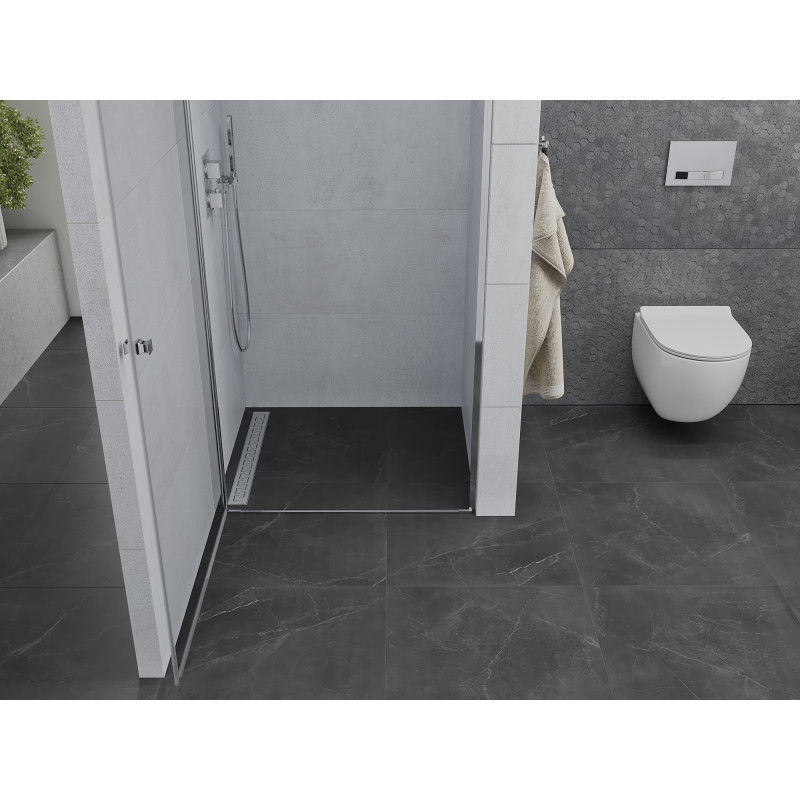 Mexen Pretoria 70 cm hinged shower door, transparent, chrome - 852-070-000-01-00