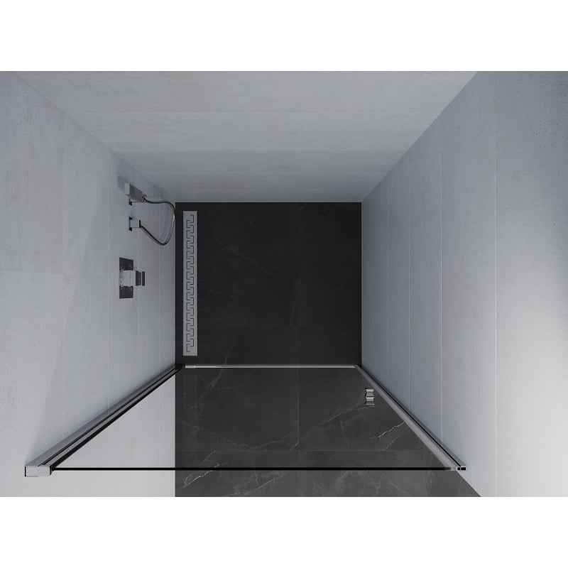 Mexen Pretoria pivot shower door 70 cm, transparent, chrome - 852-070-000-01-00