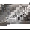 Mexen Lunar L Duo pivot shower cabin 90 x 80 cm, transparent, chrome - 834L-090L-080P-01-00