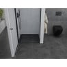 Mexen Pretoria 80 cm pivot shower door, transparent, black - 852-080-000-70-00