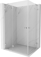 Mexen Lunar L Duo Left Hinged Shower Cabin 110 x 100 cm, Transparent, Chrome - 834L-110L-100P-01-00