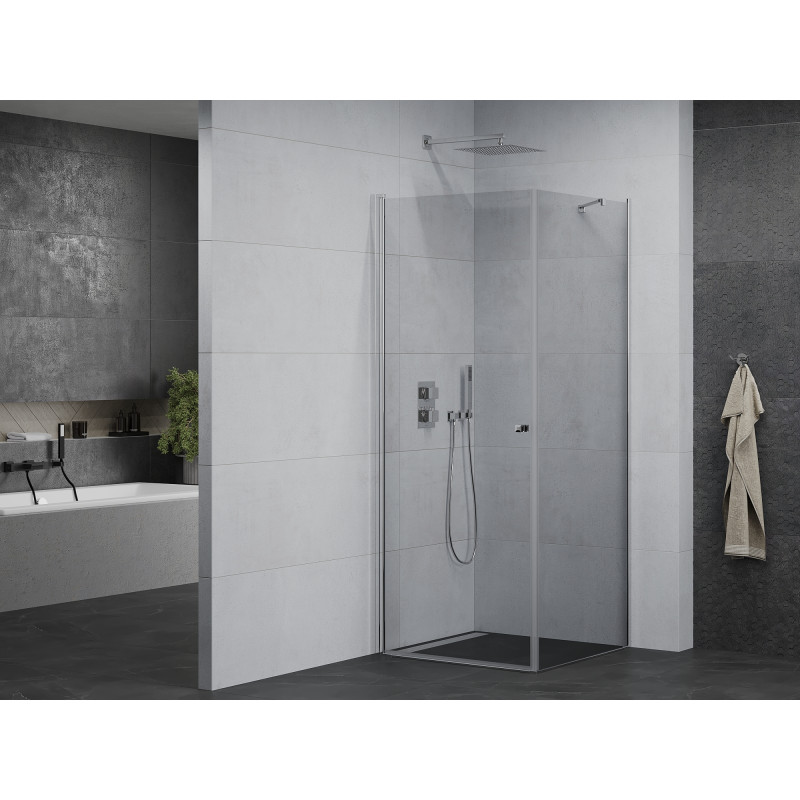 Mexen Pretoria pivot shower cabin 70 x 70 cm, transparent, chrome - 852-070-070-01-00