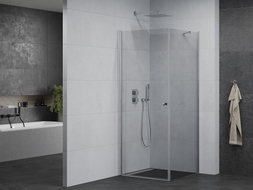 Mexen Pretoria Hinged Shower Cabin 80 x 80 cm, Transparent, Chrome - 852-080-080-01-00
