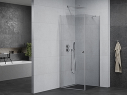 Mexen Pretoria hinged shower cubicle 80 x 80 cm, Transparent, Chrome - 852-080-080-01-00