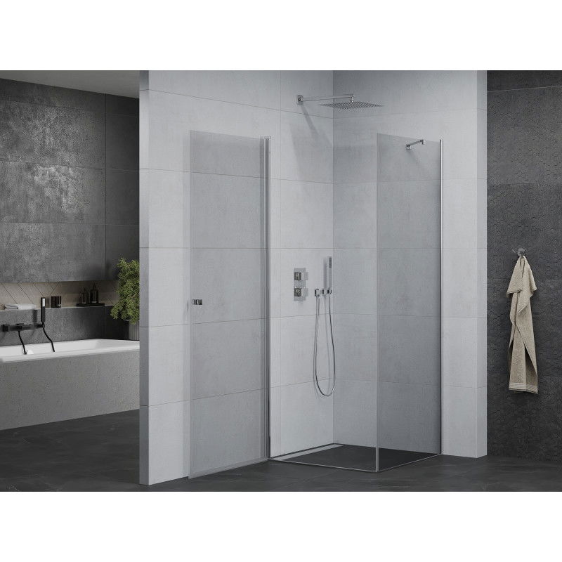 Mexen Pretoria Hinged Shower Enclosure 100 x 100 cm, Transparent, Chrome - 852-100-100-01-00