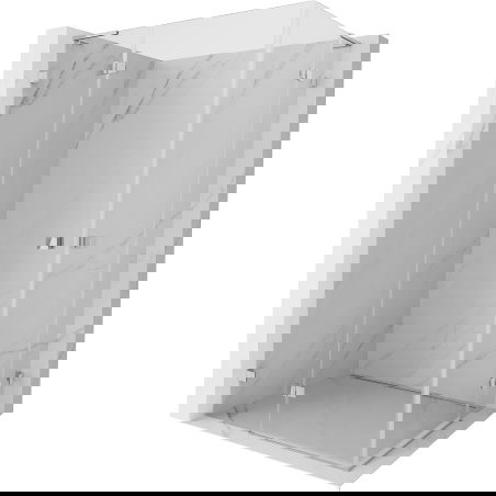 Mexen Lunar L Duo left-hinged shower enclosure 120 x 85 cm, transparent, chrome - 834L-120L-085P-01-00