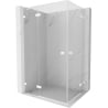 Mexen Lunar Duo pivot shower enclosure left 95 x 90 cm, transparent, white - 834-095L-090P-20-00