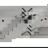 Mexen Roma hinged shower cubicle 90 x 100 cm, Transparent, Black + shower tray Flat, White - 854-090-100-70-00-4010B