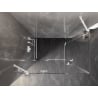 Mexen Lunar Duo 115x70 cm Hinged Shower Enclosure, Transparent, White - 834-115L-070P-20-00