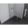 Mexen Pretoria hinged shower cabin 75 x 70 cm, transparent, chrome - 852-075-070-01-00