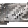 Mexen Lunar Duo hinged shower cabin 120 x 70 cm, transparent, white - 834-120L-070P-20-00