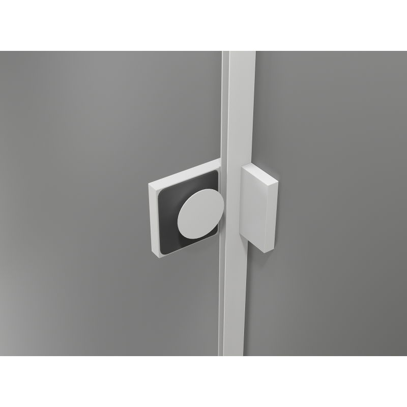 Mexen Lunar Duo left-hinged shower enclosure 120 x 115 cm, transparent, white - 834-120L-115P-20-00