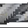 Mexen Pretoria hinged shower cubicle 80 x 100 cm, Transparent, Chrome - 852-080-100-01-00