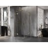 Mexen Lunar Duo shower enclosure pivot 95 x 95 cm, transparent, gold - 834-095L-095P-50-00