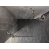 Mexen Lunar Duo shower enclosure pivot 95 x 95 cm, transparent, gold - 834-095L-095P-50-00