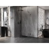 Mexen Lunar pentagonal left swing shower cabin 100 x 100 cm, transparent, gun metal - 831-100L-100P-95-00-L