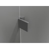 Mexen Lunar pentagonal left swing shower cabin 100 x 100 cm, transparent, gun metal - 831-100L-100P-95-00-L