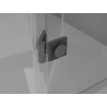 Mexen Lunar pentagonal left swing shower cabin 100 x 100 cm, transparent, gun metal - 831-100L-100P-95-00-L