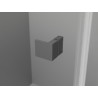 Mexen Lunar pentagonal left swing shower cabin 100 x 100 cm, transparent, gun metal - 831-100L-100P-95-00-L