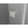 Mexen Lunar pentagonal left-hinged shower cabin 80 x 100 cm, transparent, brushed nickel - 831-080L-100P-97-00-L