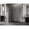 Mexen Lunar Duo 105 x 105 cm Pivot Shower Enclosure, Transparent, Gold - 834-105L-105P-50-00