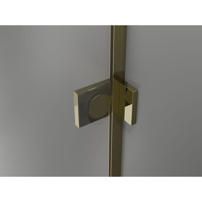 Mexen Lunar Duo left-side hinged shower enclosure 110 x 85 cm, transparent, gold - 834-110L-085P-50-00